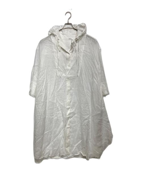ebure（エブール）ebure (エブール) フーデッドリネンワンピース ホワイト サイズ:36の古着・服飾アイテム