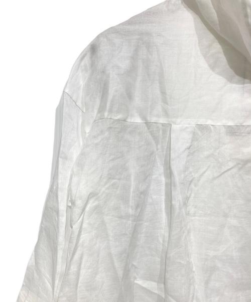 ebure（エブール）ebure (エブール) フーデッドリネンワンピース ホワイト サイズ:36の古着・服飾アイテム