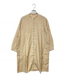 JURGEN LEHL（ヨーガンレール）の古着「チャイナデザイン 刺繍ワンピース」｜ベージュ