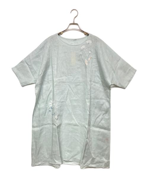 JURGEN LEHL（ヨーガンレール）JURGEN LEHL (ヨーガンレール) リネンワンピース スカイブルー サイズ:Mの古着・服飾アイテム