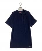 GUCCIグッチ）の古着「Chunky Rib Cotton Dress」｜ネイビー