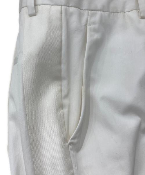 PRADA（プラダ）PRADA (プラダ) シルクサイドラインイージースラックス　UP0195 S221 ホワイト サイズ:48の古着・服飾アイテム