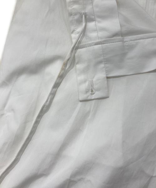 PRADA（プラダ）PRADA (プラダ) シルクサイドラインイージースラックス　UP0195 S221 ホワイト サイズ:48の古着・服飾アイテム