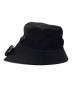 中古・古着 PRADA (プラダ) トライアングルロゴ Re-Nylon バケットハット ブラック サイズ:XL：35000円