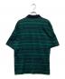 GUCCI (グッチ) ボーダーポロシャツ グリーン×ネイビー サイズ:M：15000円