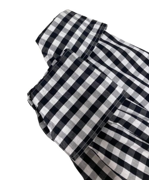 BEARDSLEY（ビアズリー）BEARDSLEY (ビアズリー) ギンガムワッシャーシャツ ホワイト×ブラック サイズ:Freeの古着・服飾アイテム