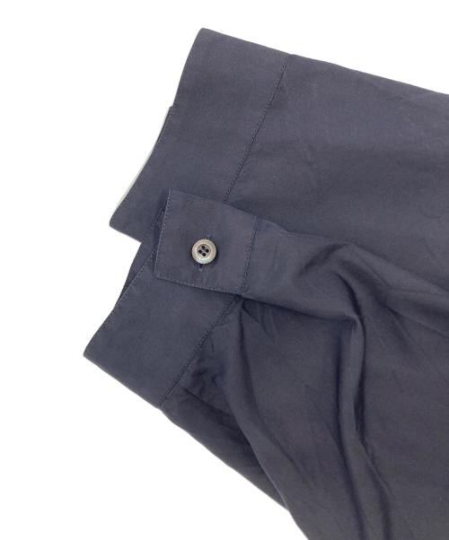 PRADA（プラダ）PRADA (プラダ) ジップシルクシャツ　SC540 S211 ネイビー サイズ:Mの古着・服飾アイテム