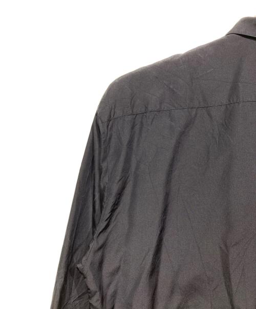 PRADA（プラダ）PRADA (プラダ) ジップシルクシャツ　SC540 S211 ネイビー サイズ:Mの古着・服飾アイテム