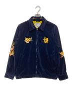 HOUSTONヒューストン）の古着「COTTON VELVETEEN VIETNAM JACKET」｜ネイビー