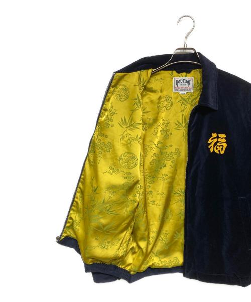 HOUSTON（ヒューストン）HOUSTON (ヒューストン) COTTON VELVETEEN VIETNAM JACKET ネイビー サイズ:Lの古着・服飾アイテム