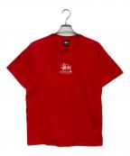stussyステューシー）の古着「LATLNYプリントTシャツ」｜レッド