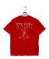 stussy (ステューシー) LATLNYプリントTシャツ レッド サイズ:L：8000円