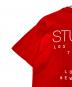 中古・古着 stussy (ステューシー) LATLNYプリントTシャツ レッド サイズ:L：8000円