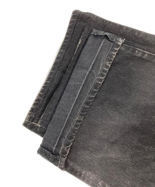 JOHN LAWRENCE SULLIVAN（ジョン ローレンス サリバン）JOHN LAWRENCE SULLIVAN (ジョン ローレンス サリバン) WASHED DENIM CUT OUT WIDE PANTS ブラック サイズ:Sの古着・服飾アイテム