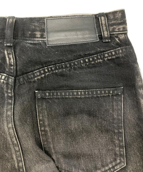 JOHN LAWRENCE SULLIVAN（ジョン ローレンス サリバン）JOHN LAWRENCE SULLIVAN (ジョン ローレンス サリバン) WASHED DENIM CUT OUT WIDE PANTS ブラック サイズ:Sの古着・服飾アイテム
