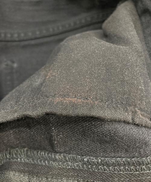 JOHN LAWRENCE SULLIVAN（ジョン ローレンス サリバン）JOHN LAWRENCE SULLIVAN (ジョン ローレンス サリバン) WASHED DENIM CUT OUT WIDE PANTS ブラック サイズ:Sの古着・服飾アイテム