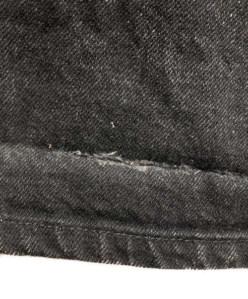 JOHN LAWRENCE SULLIVAN（ジョン ローレンス サリバン）JOHN LAWRENCE SULLIVAN (ジョン ローレンス サリバン) WASHED DENIM CUT OUT WIDE PANTS ブラック サイズ:Sの古着・服飾アイテム