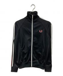 FRED PERRY（フレッドペリー）の古着「刺繍トラックジャケット」｜ブラック