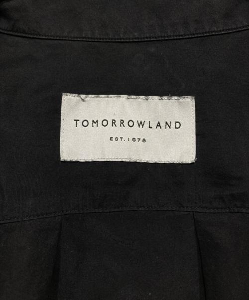 TOMORROW LAND（トゥモローランド）TOMORROW LAND (トゥモローランド) シルクガーメントダイ プルオーバータックシャツ ブラック サイズ:Mの古着・服飾アイテム