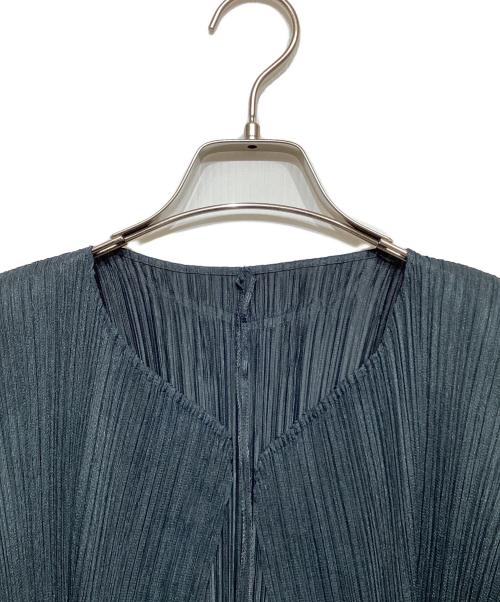 PLEATS PLEASE（プリーツプリーズ）PLEATS PLEASE (プリーツプリーズ) プリーツカーディガン ダークグリーン サイズ:4の古着・服飾アイテム