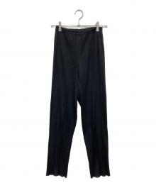PLEATS PLEASE（プリーツプリーズ）の古着「プリーツパンツ」｜ブラック