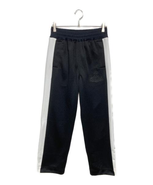 Vivienne Westwood man（ヴィヴィアン ウェストウッド マン）Vivienne Westwood man (ヴィヴィアン ウェストウッド マン) トラックパンツ ブラック×ホワイト サイズ:44の古着・服飾アイテム