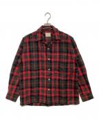 amcrestアムクレスト）の古着「フランネルシャツ」｜ブラック×レッド