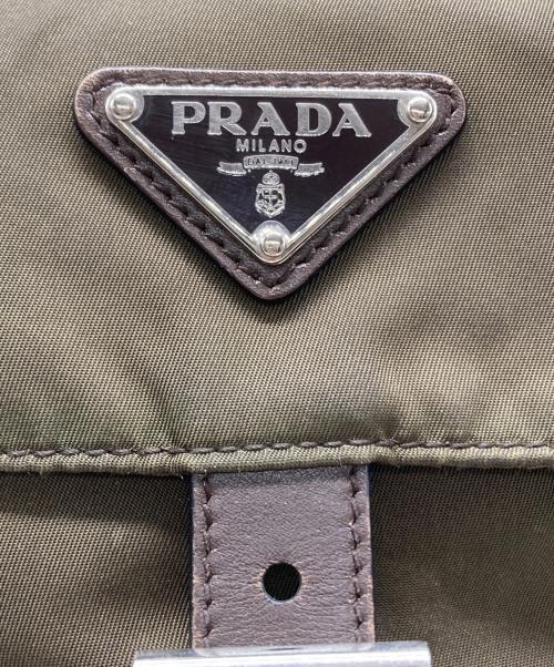 PRADA（プラダ）PRADA (プラダ) ナイロンショルダーバッグ オリーブの古着・服飾アイテム