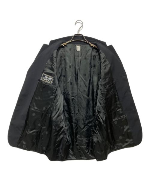 GIANNI VERSACE（ジャンニ・ヴェルサーチ）GIANNI VERSACE (ジャンニ・ヴェルサーチ) テーラードジャケット ブラック サイズ:Mの古着・服飾アイテム