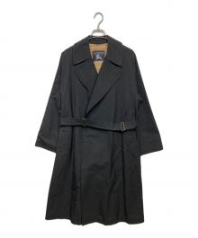 Burberry's（バーバリーズ）の古着「ヘリンボーン タイロッケンコート」｜ブラック