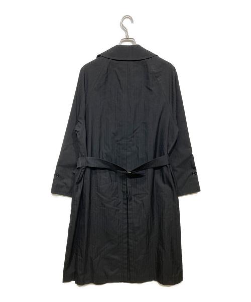 Burberry's（バーバリーズ）Burberry's (バーバリーズ) ヘリンボーン タイロッケンコート ブラック サイズ:MAの古着・服飾アイテム