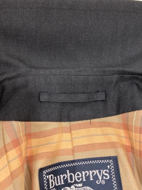 Burberry's（バーバリーズ）Burberry's (バーバリーズ) ヘリンボーン タイロッケンコート ブラック サイズ:MAの古着・服飾アイテム