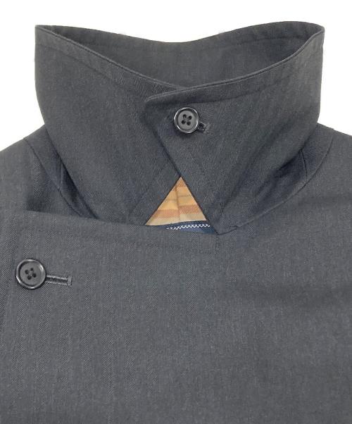 Burberry's（バーバリーズ）Burberry's (バーバリーズ) ヘリンボーン タイロッケンコート ブラック サイズ:MAの古着・服飾アイテム