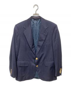 中古・古着通販】PAPAS (パパス) リネンテーラードジャケット ブルー