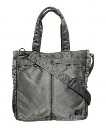 PORTER（ポーター）の古着「TANKER  2WAY TOTE BAG」｜オリーブ