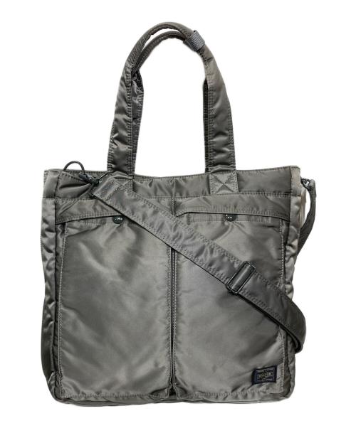 PORTER（ポーター）PORTER (ポーター) TANKER  2WAY TOTE BAG オリーブの古着・服飾アイテム
