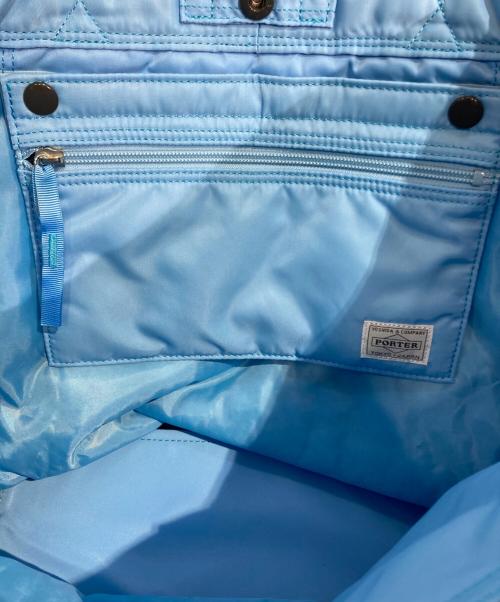 PORTER（ポーター）PORTER (ポーター) CREAM TOTE BAG（クリーム トート バッグ） ネイビー×ブルーの古着・服飾アイテム