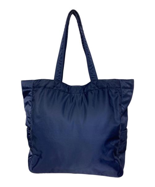 PORTER（ポーター）PORTER (ポーター) CREAM TOTE BAG（クリーム トート バッグ） ネイビー×ブルーの古着・服飾アイテム