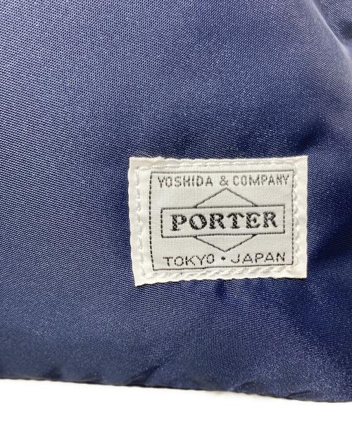 PORTER（ポーター）PORTER (ポーター) CREAM TOTE BAG（クリーム トート バッグ） ネイビー×ブルーの古着・服飾アイテム