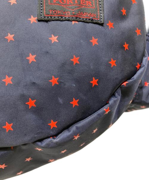 HEAD PORTER（ヘッドポーター）HEAD PORTER (ヘッドポーター) 星柄 ショルダーバッグ ネイビー×レッドの古着・服飾アイテム