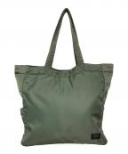 PORTERポーター）の古着「CREAM  TOTE BAG（クリーム トート バック）」｜オリーブ