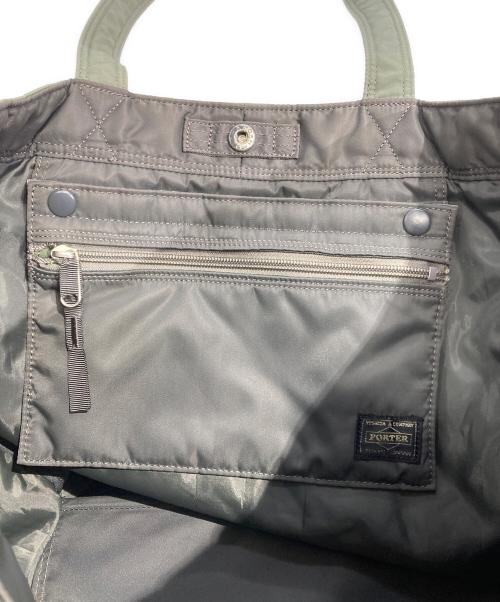 PORTER（ポーター）PORTER (ポーター) CREAM  TOTE BAG（クリーム トート バック） オリーブの古着・服飾アイテム