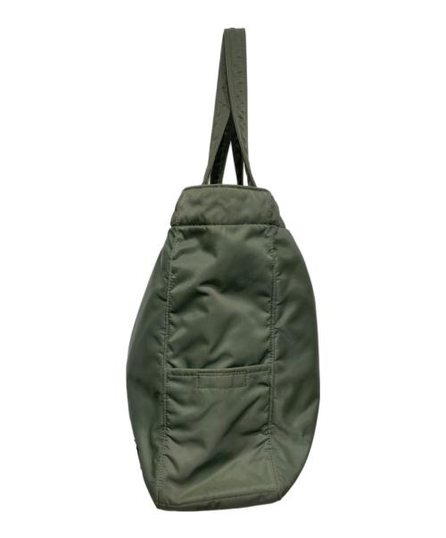 PORTER（ポーター）PORTER (ポーター) CREAM  TOTE BAG（クリーム トート バック） オリーブの古着・服飾アイテム