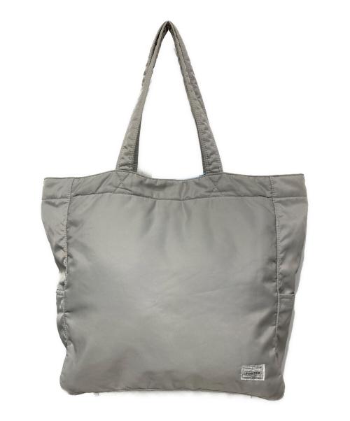 PORTER（ポーター）PORTER (ポーター) CREAM TOTE BAG（クリーム トート バック） グレーの古着・服飾アイテム