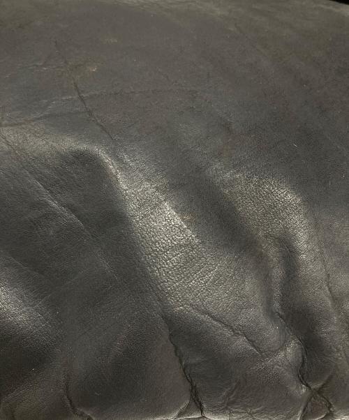 CHRISTIAN PEAU（クリスチャンポー）CHRISTIAN PEAU (クリスチャンポー) レザーショルダーバッグ ブラックの古着・服飾アイテム