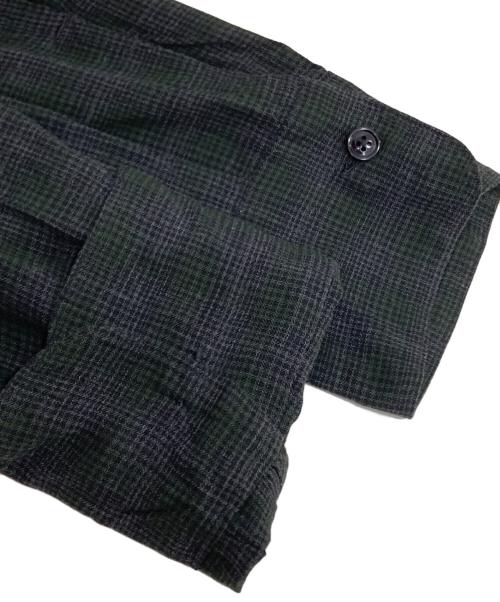 MAATEE&SONS（マーティーアンドサンズ）MAATEE&SONS (マーティーアンドサンズ) 強撚レーヨンオープンカラーシャツ グレー×カーキ サイズ:2の古着・服飾アイテム