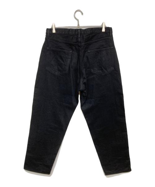 COMOLI（コモリ）COMOLI (コモリ) ブラックデニム テーパードパンツ ブラック サイズ:2の古着・服飾アイテム