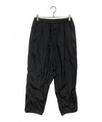 ATONエイトン）の古着「HAND DYED NYLON OVER PANTS」｜ブラック