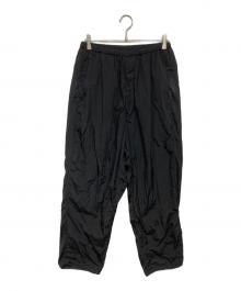 ATON（エイトン）の古着「HAND DYED NYLON OVER PANTS」｜ブラック