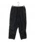 ATON（エイトン）の古着「HAND DYED NYLON OVER PANTS」｜ブラック